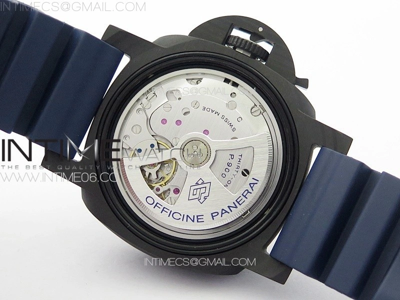 PAM1232 Carbotech 44mm VSF Best Edition Blue Dial Blue Markers on Blue Rubber Strap P.9010 Clone